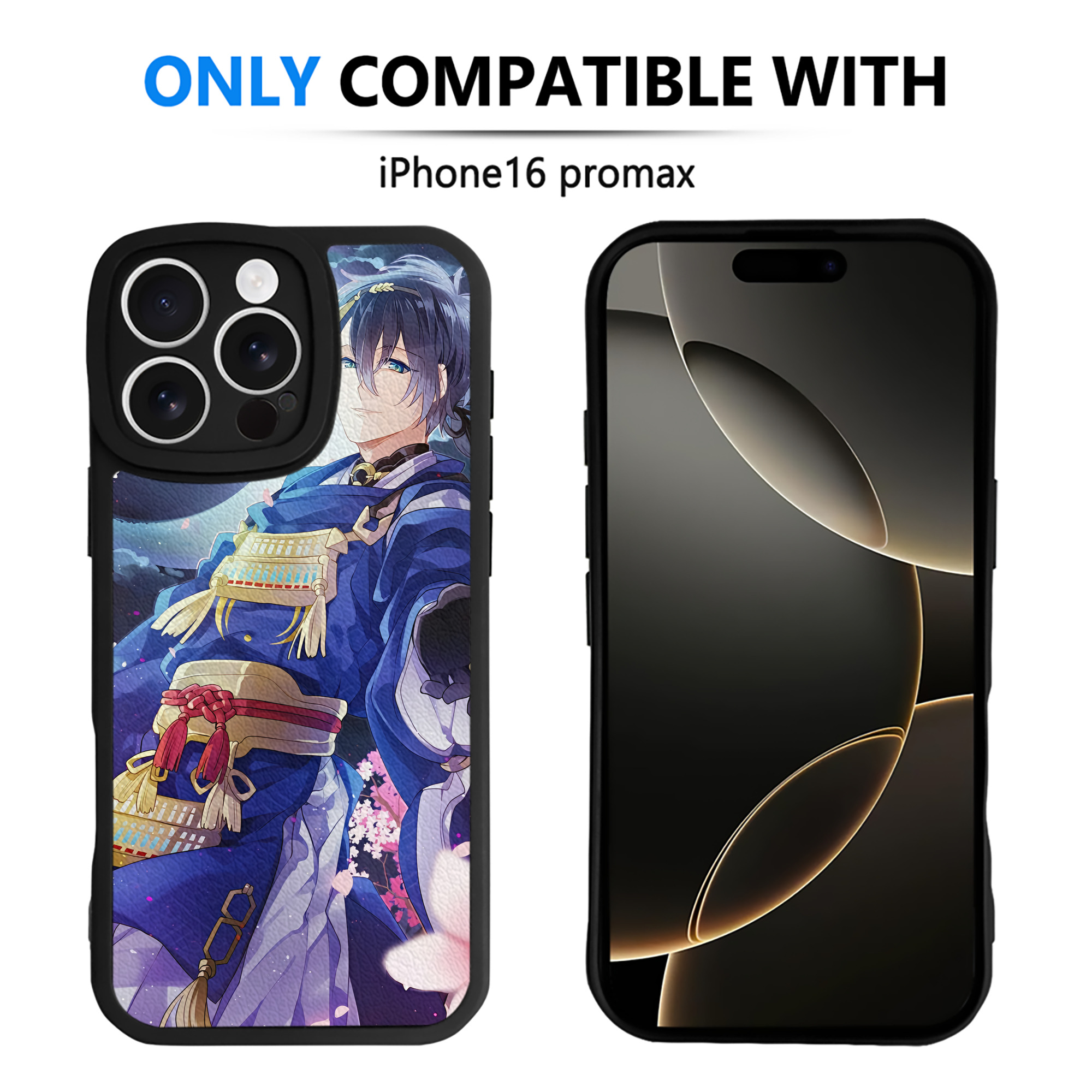 （画像用） 刀剣乱舞 Touken Ranbu 【iPhone 16シリーズ対応】シリコンスマホケース（レザー調） 材質：シリコン
